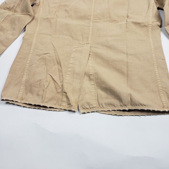 Sandrine Rose Women's Tan Denim Empire Jacket size M - Picture 14 of 14